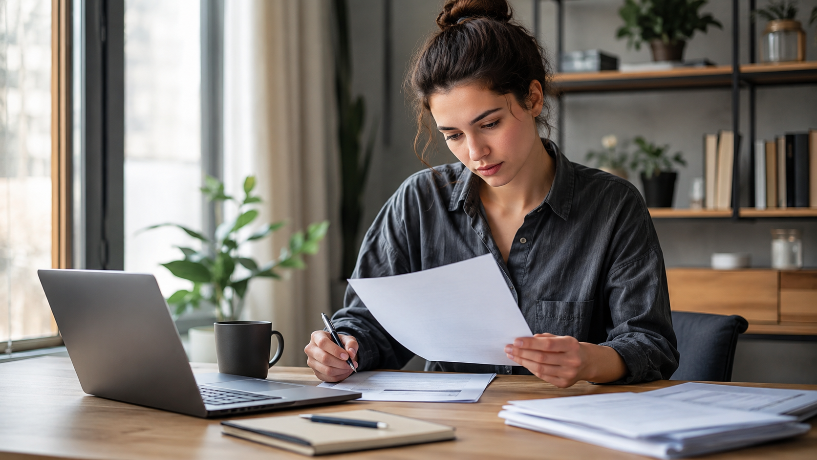 Dubai jobs for freshers without experience 2026 — young professional reviewing job application documents at a clean modern desk